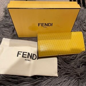 Yellow Fendi  Wallet